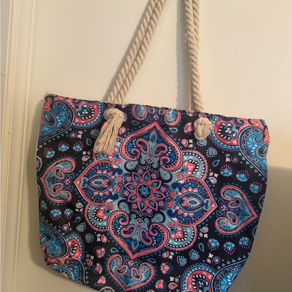 Colorful Paisley Tote Bag